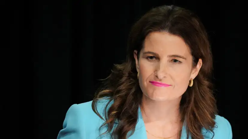 FILE PHOTO: New Zealand's Finance Minister Nicola Willis delivers an announcement about the Reserve Bank at Parliament