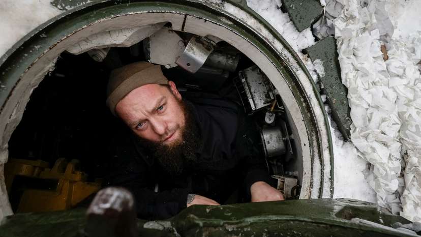 Ukrainian tank platoon commander Bohdanov in Kharkiv region