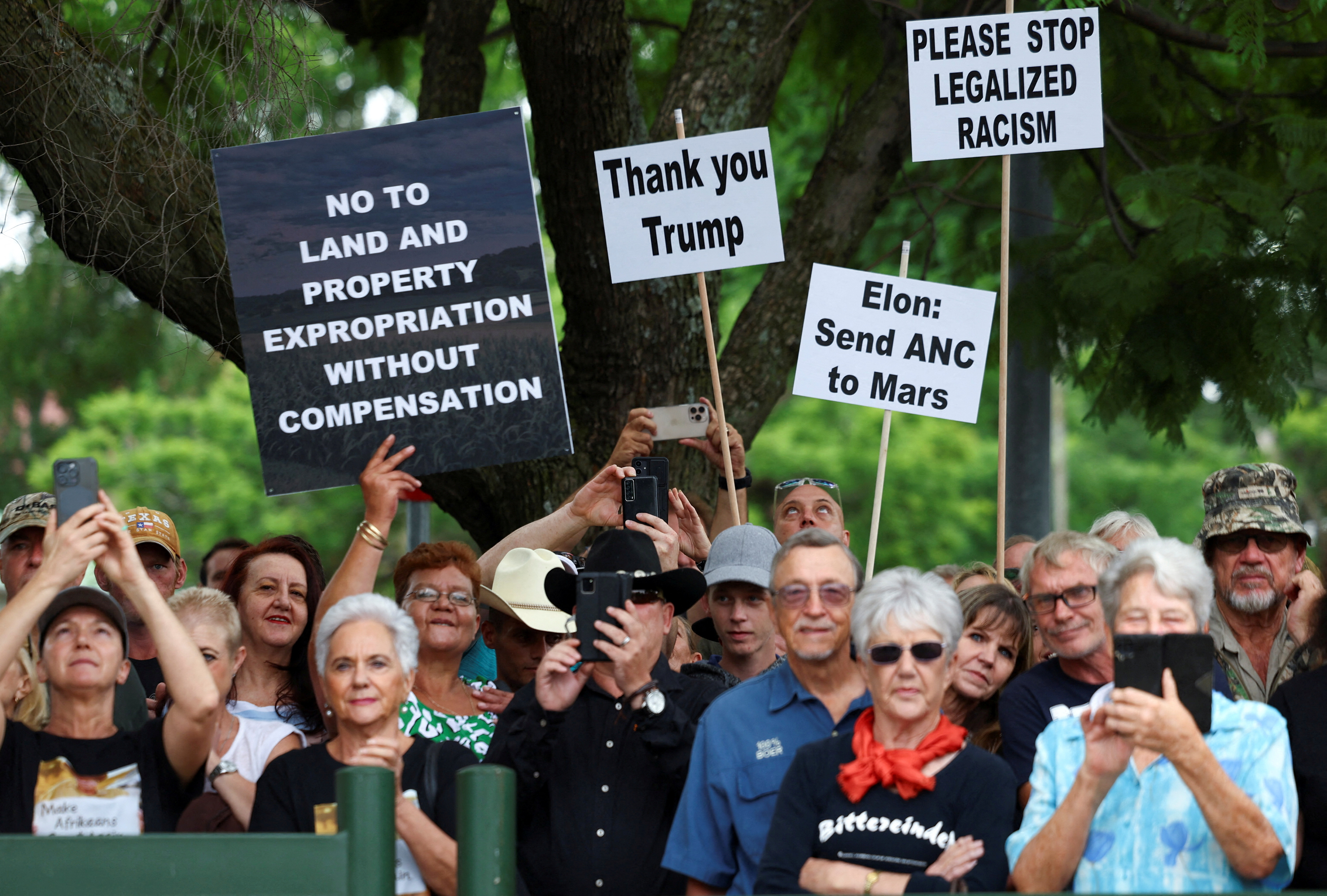 FILE PHOTO: Pro-Trump Demonstration outside the U.S. Embassy in Pretoria