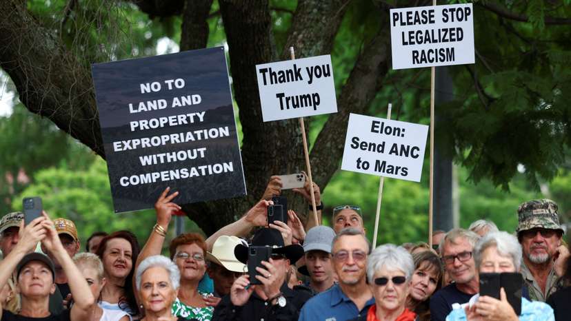 FILE PHOTO: Pro-Trump Demonstration outside the U.S. Embassy in Pretoria