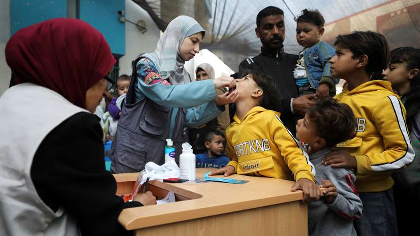 Second phase of polio vaccination campaign in north Gaza after delay due to Israeli operation