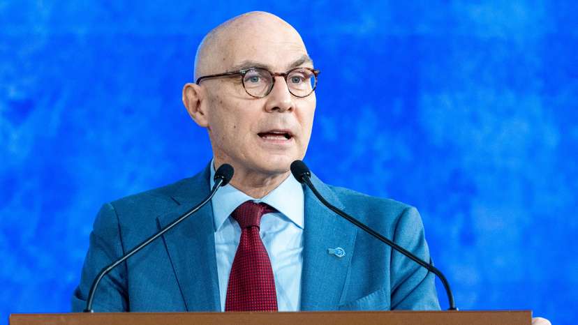 Turk UN High Commissioner for Human Rights attends the Conference Human Rights 75 in Geneva,