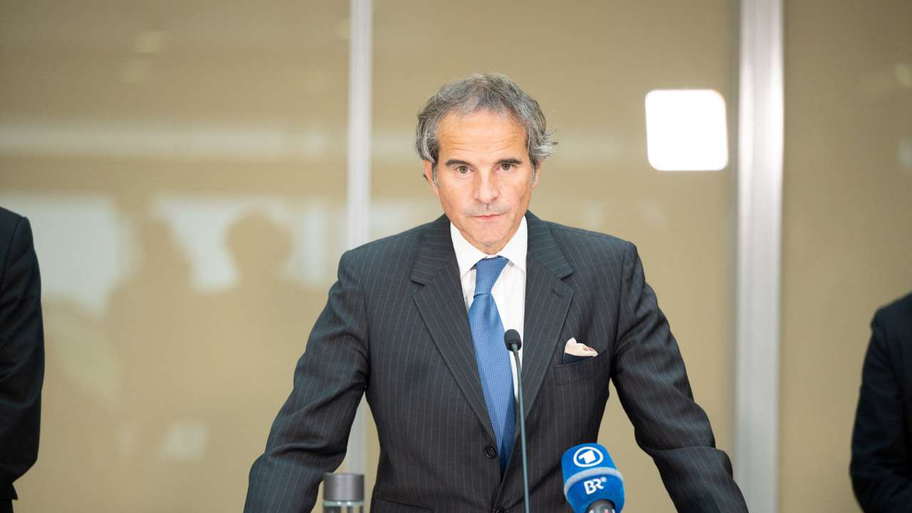 IAEA chief Grossi holds a press conference after Iran trip