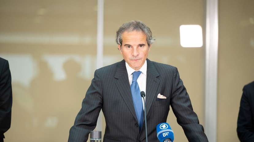 IAEA chief Grossi holds a press conference after Iran trip