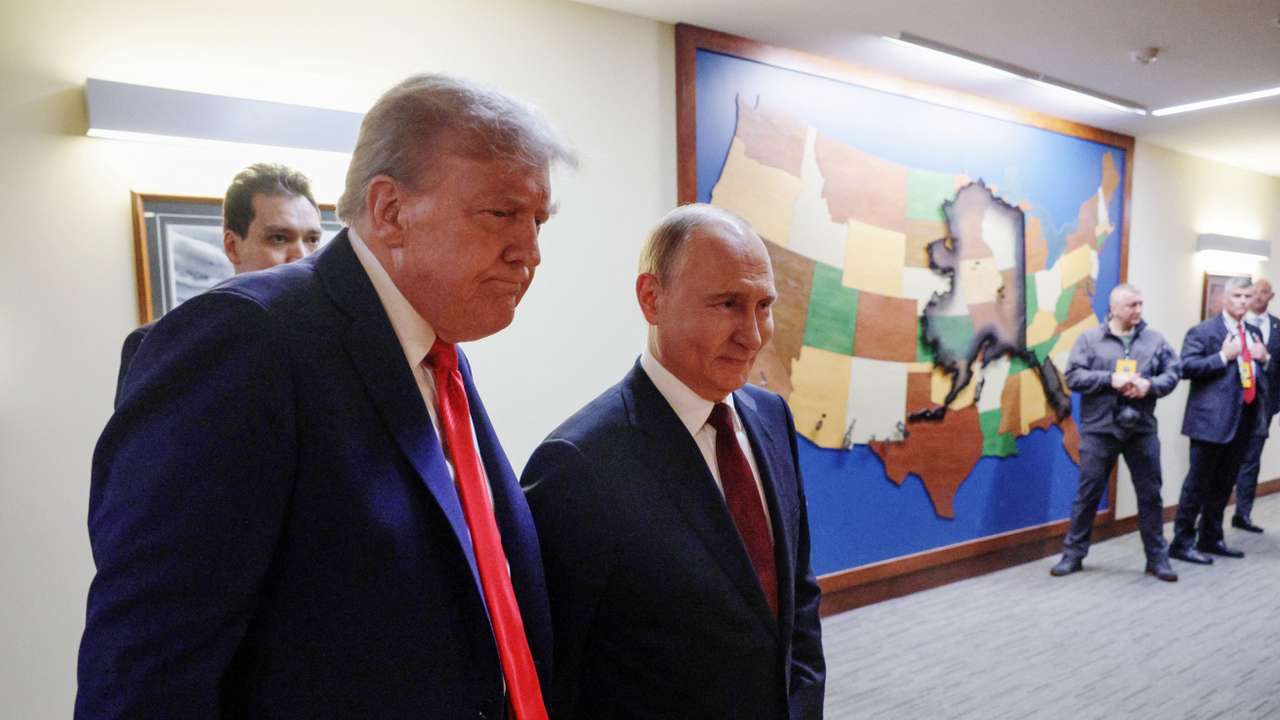 U.S. President Trump meets with Russian President Putin in Alaska