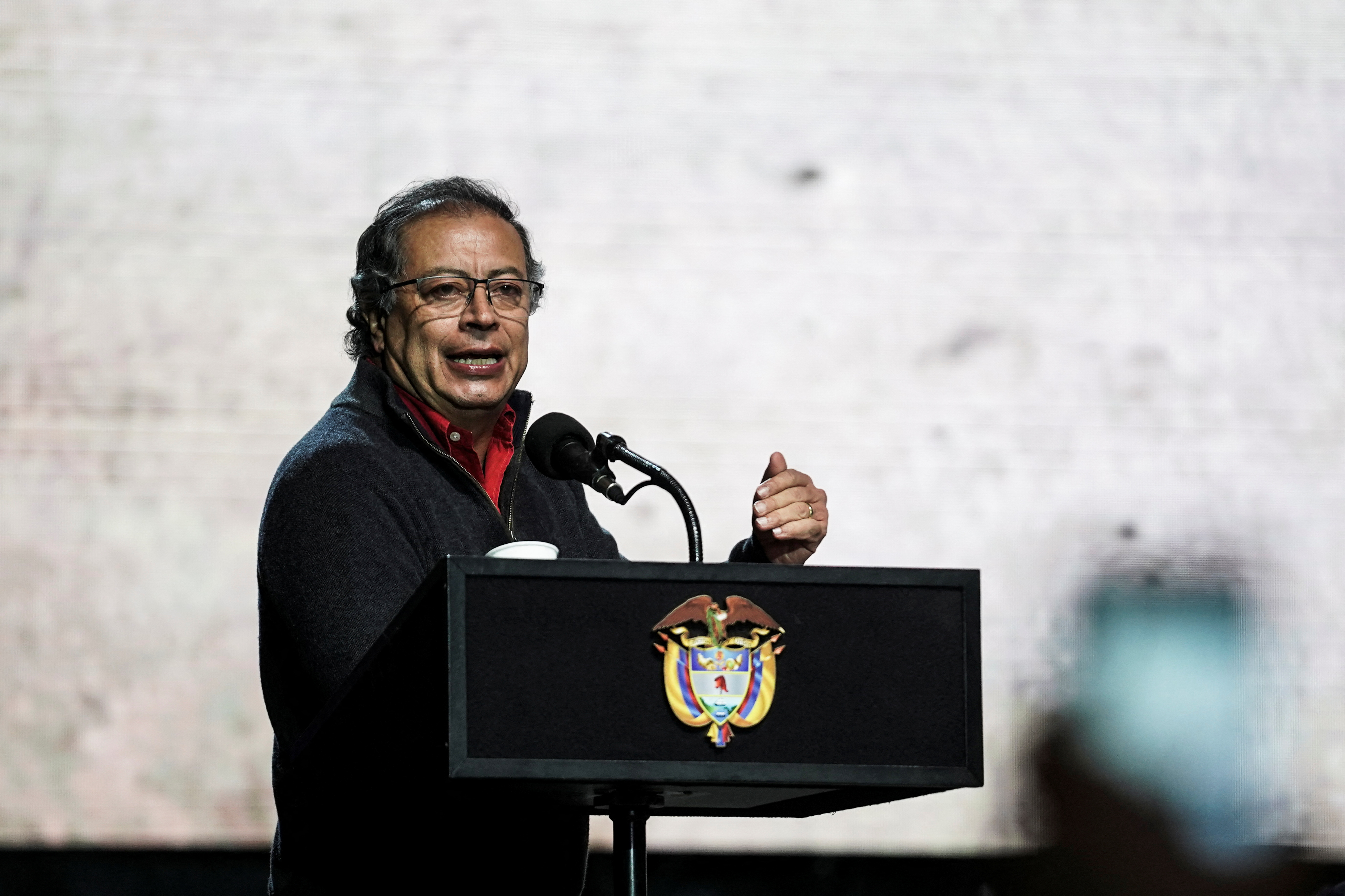 Event to announce the approval of a law called "No mas Ole" (No more Ole), that prohibits bullfighting, in Bogota