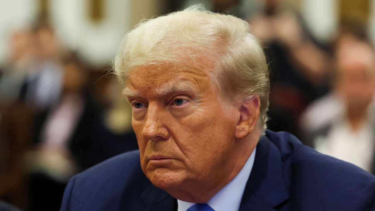 FILE PHOTO: Trump shares poll showing voters associate potential second term with "revenge\