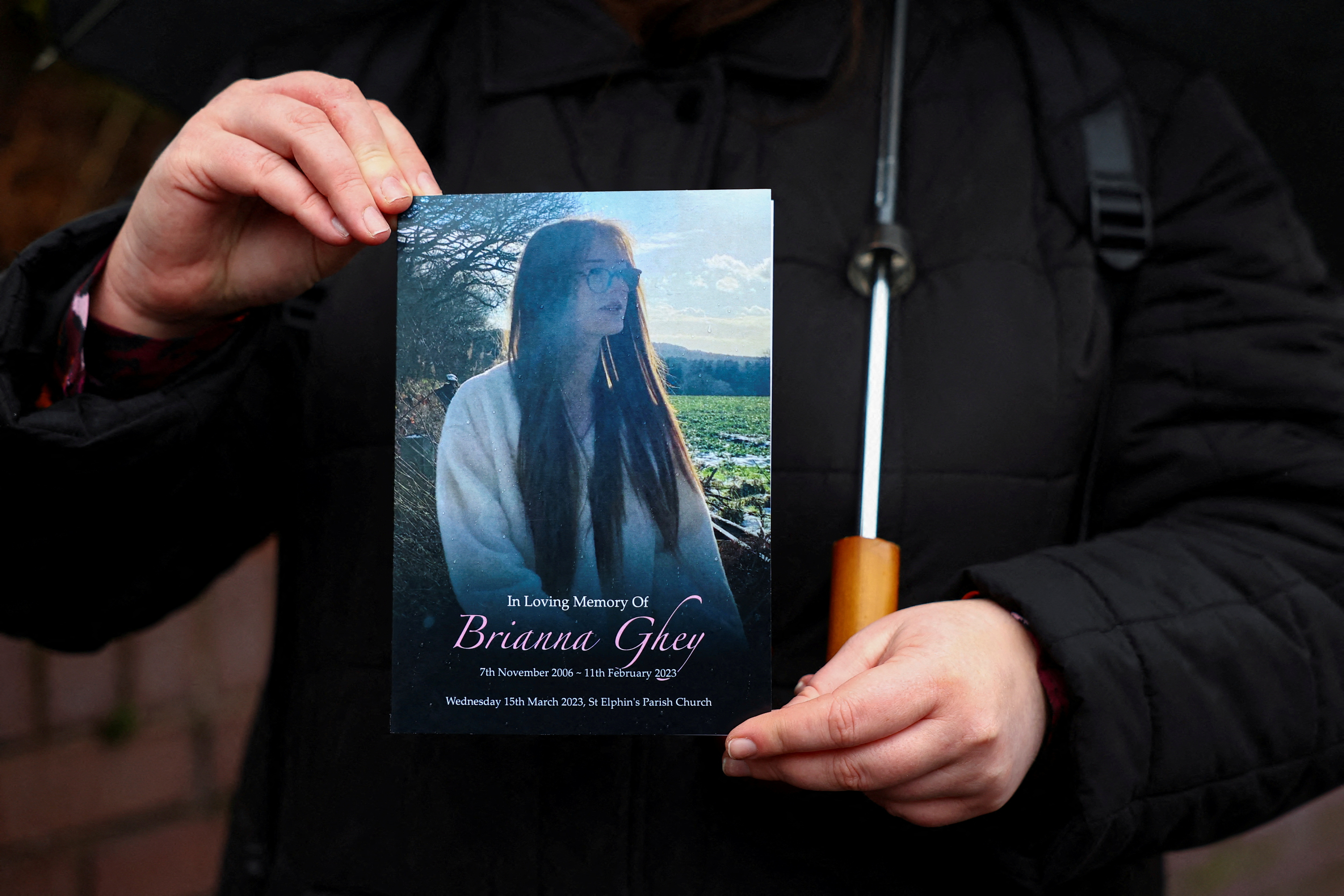 FILE PHOTO: Funeral of transgender teenage girl Brianna Ghey, in Warrington
