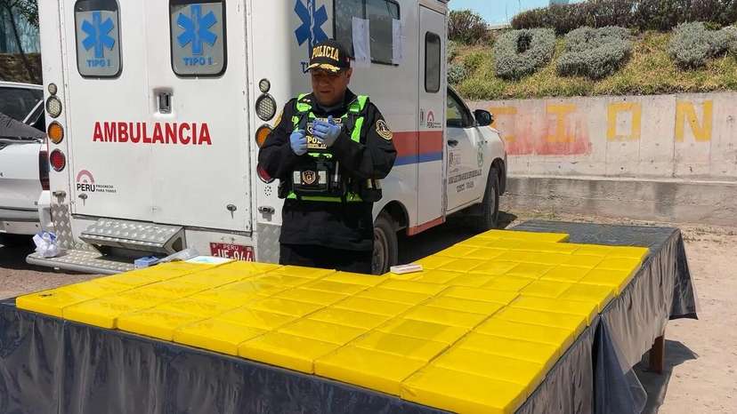 Peru Police Find Cocaine Hidden Inside Ambulance