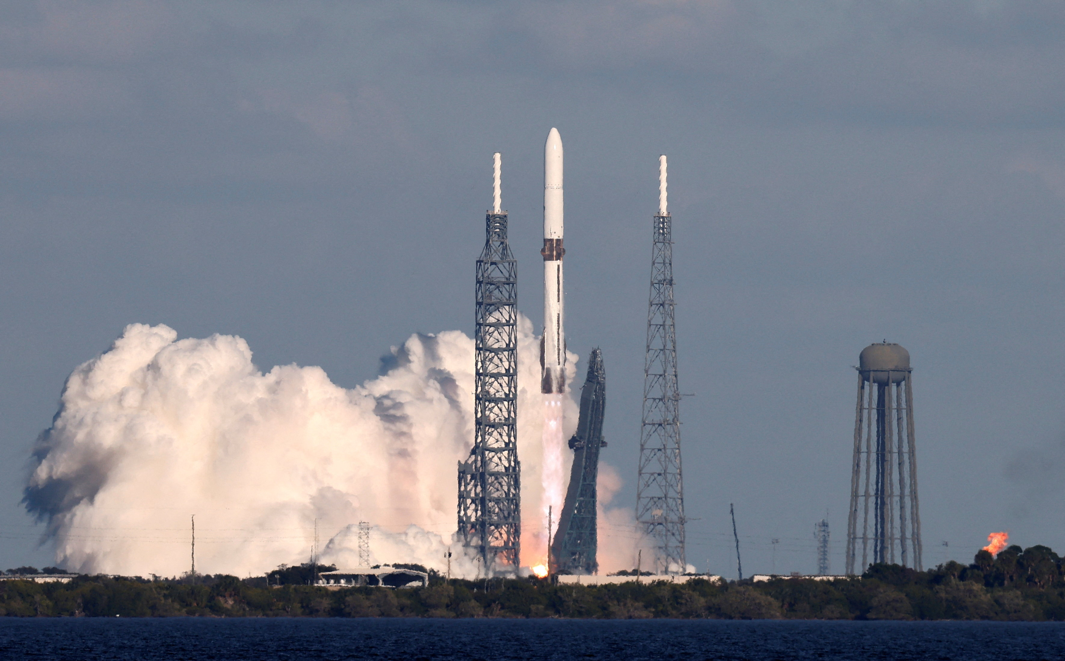 Blue Origin New Glenn rocket launches on NASA&#x27;s EscaPADE mission, which is carrying two satellites to orbit Mars, in Cape Canaveral