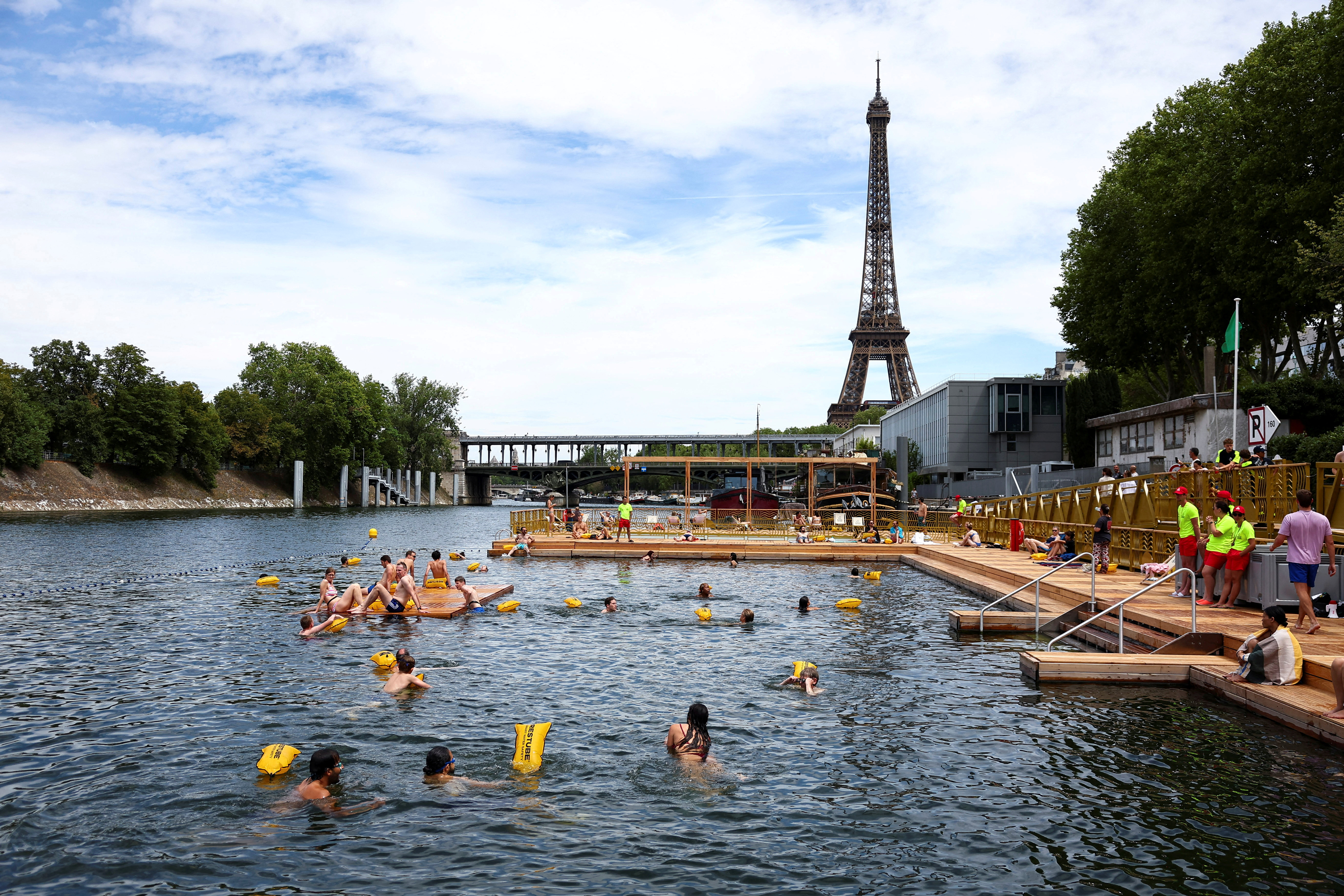 River Seine opens for public swimming at three sites in Paris