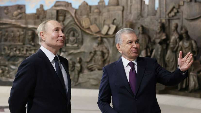 Russian President Vladimir Putin visits Uzbekistan