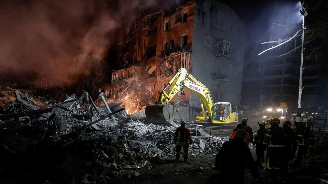 Russian air strike in Kharkiv