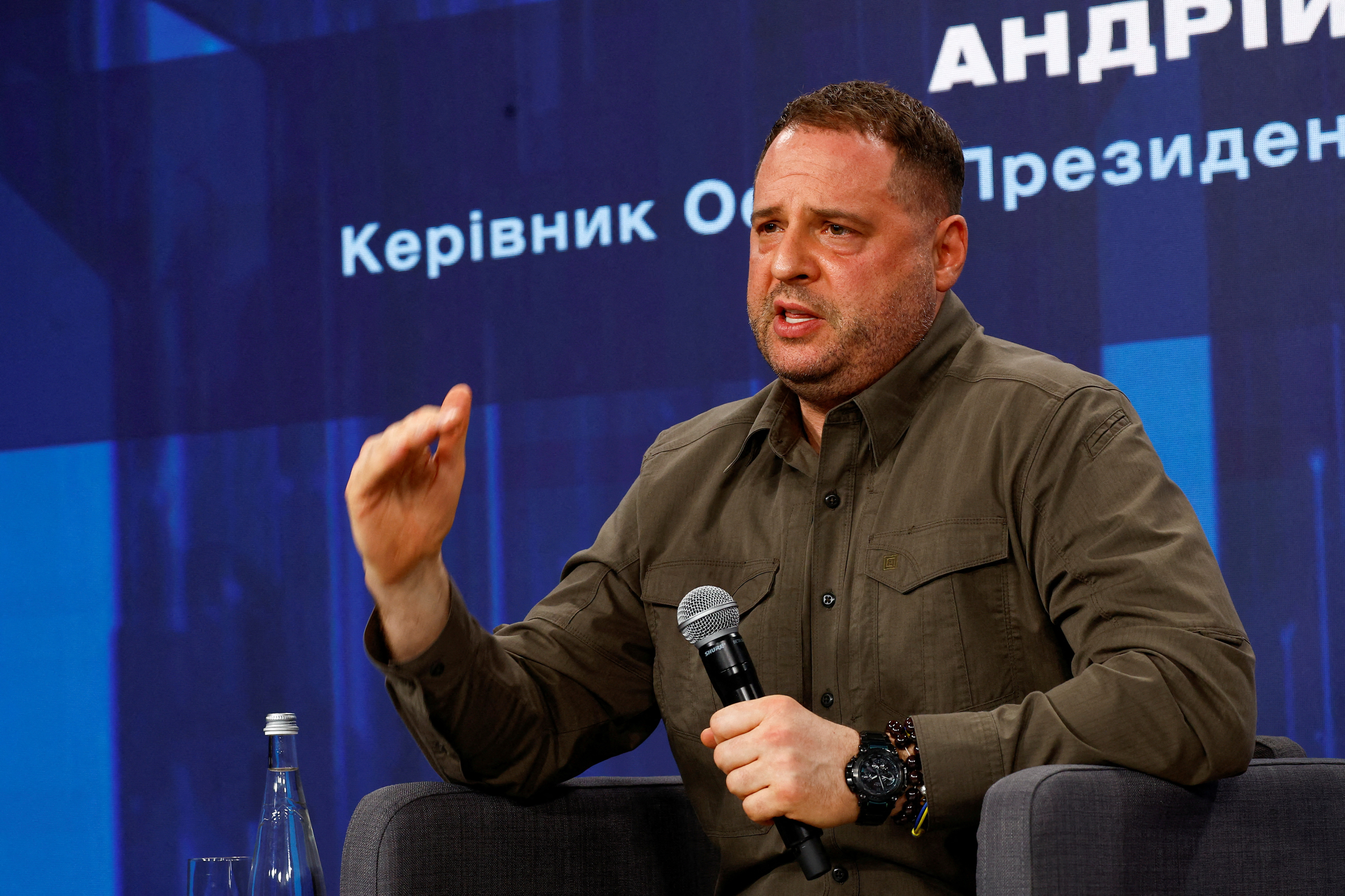 FILE PHOTO: Head of the Office of the President of Ukraine Yermak attends 'Ukraine. Year 2024' conference in Kyiv