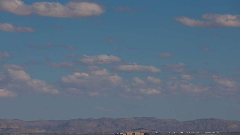 FILE PHOTO: El Paso International Airport after temporary closure of its airspace was lifted