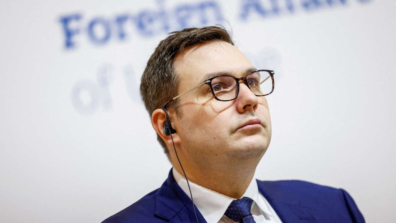 FILE PHOTO: Czech Foreign Minister Lipavsky attends a press conference in Kyiv