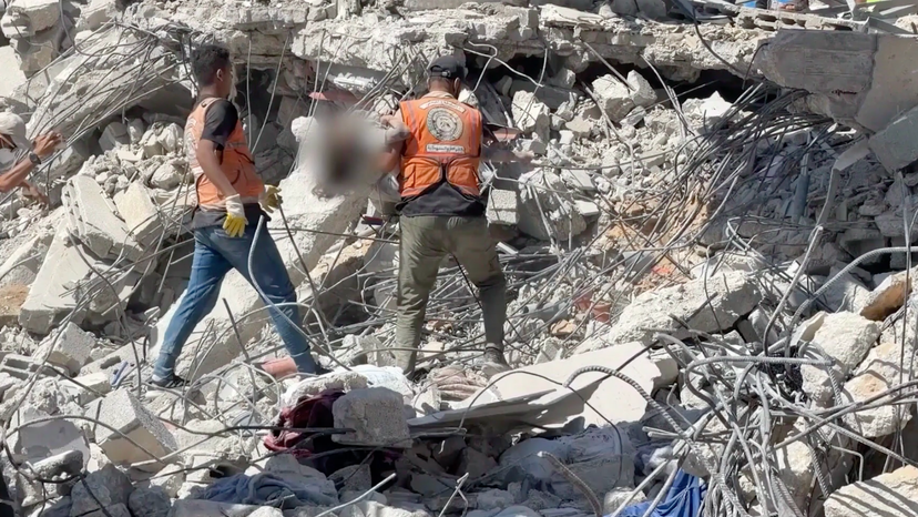 Gaza Building Collapse