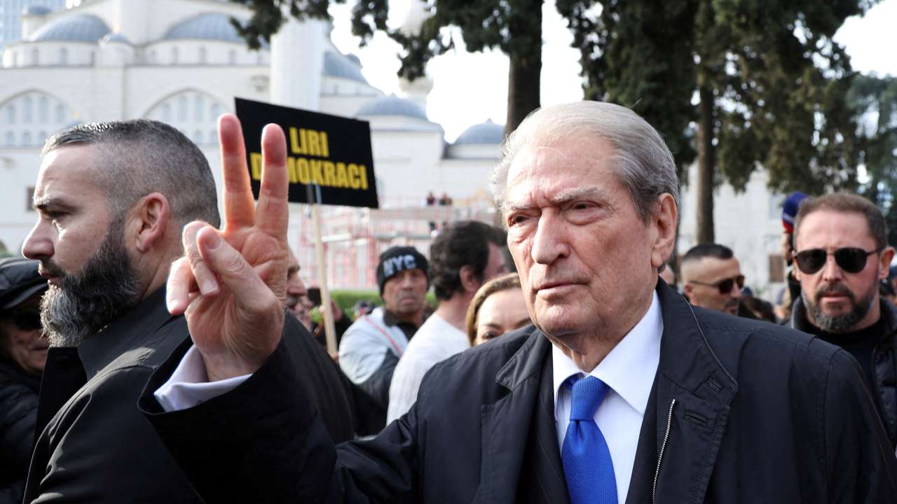 FILE PHOTO: Albanian parliament votes to lift opposition leader Berisha's immunity, in Tirana