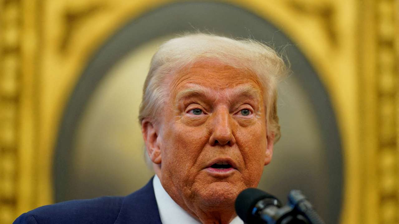 FILE PHOTO: FILE PHOTO: U.S. President Donald Trump speaks at the White House