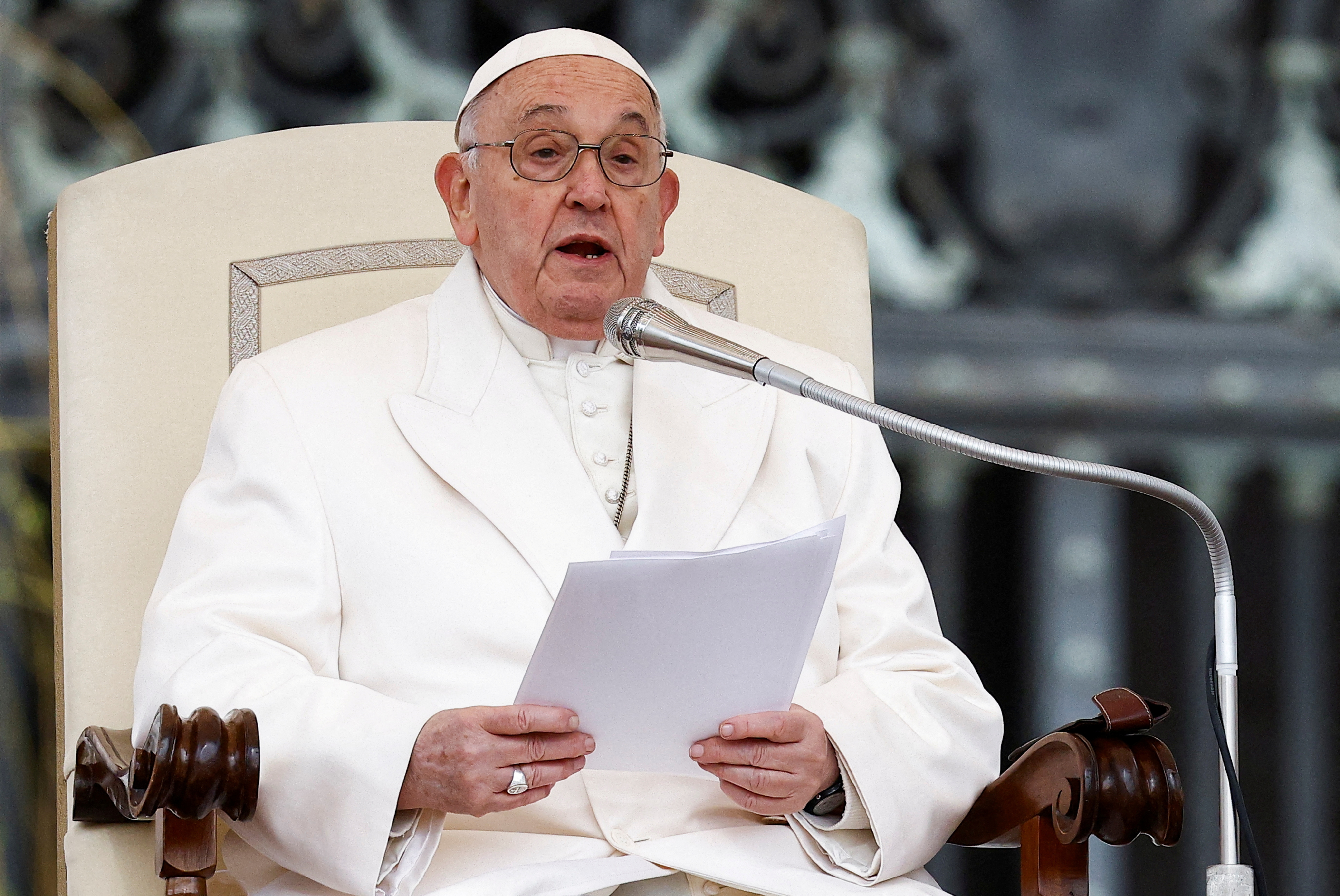 Pope Francis holds weekly general audience at the Vatican