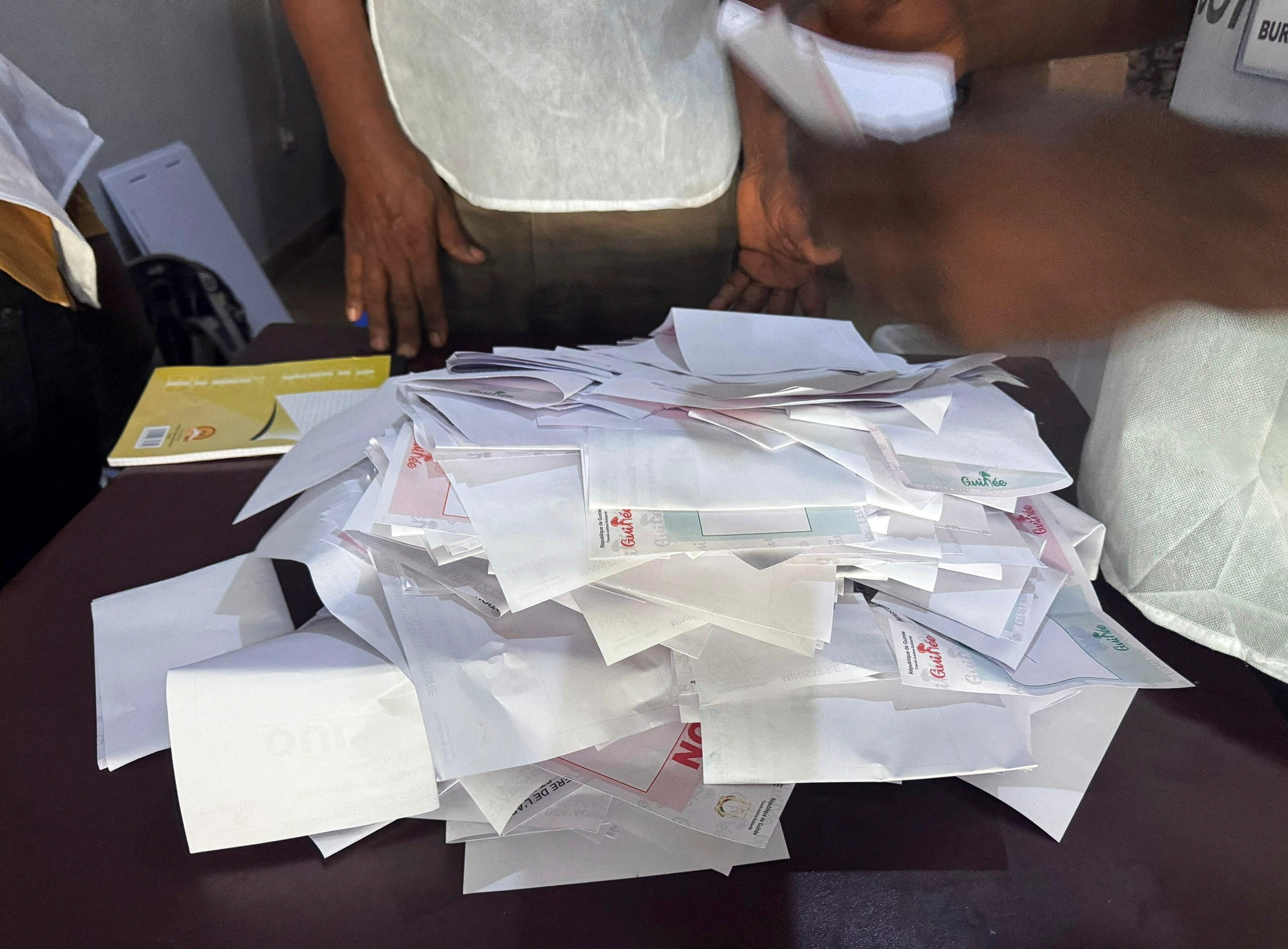 Referendum on new Guinean constitution, in Conakry