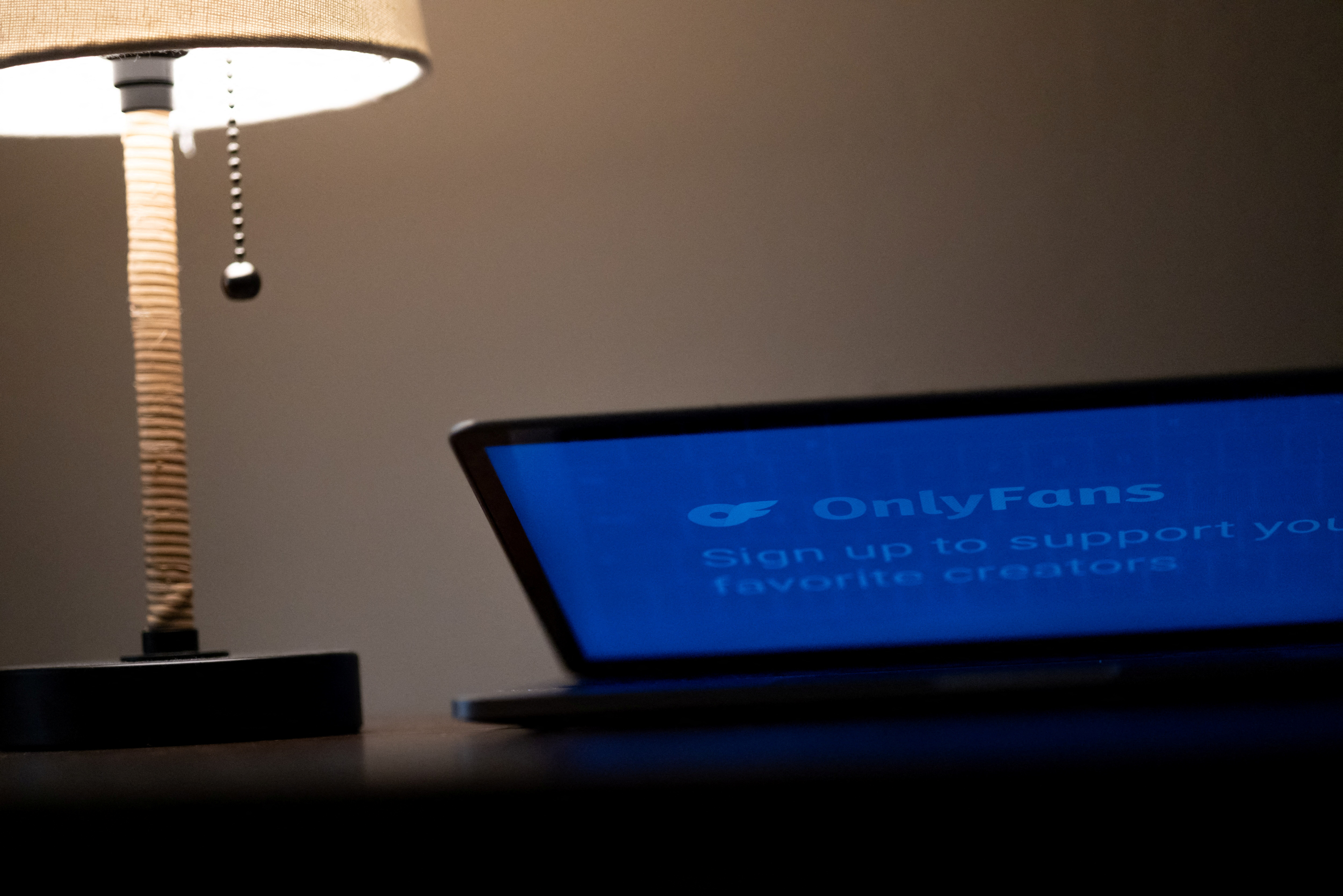 A logo for OnlyFans is seen in this illustration picture