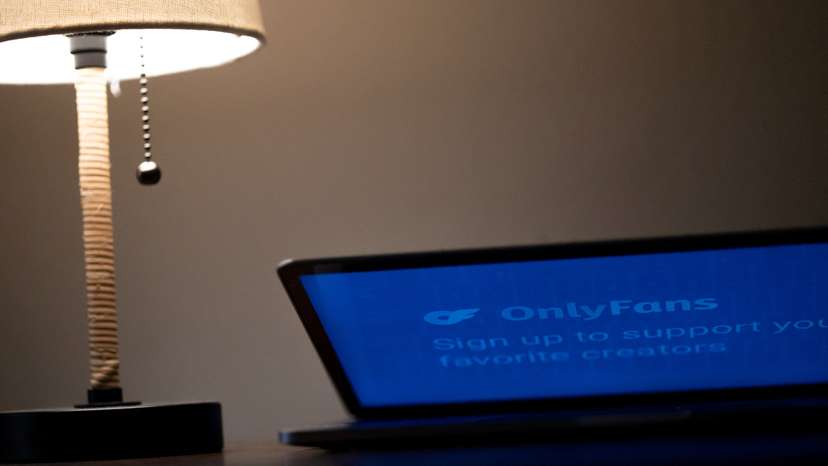 A logo for OnlyFans is seen in this illustration picture