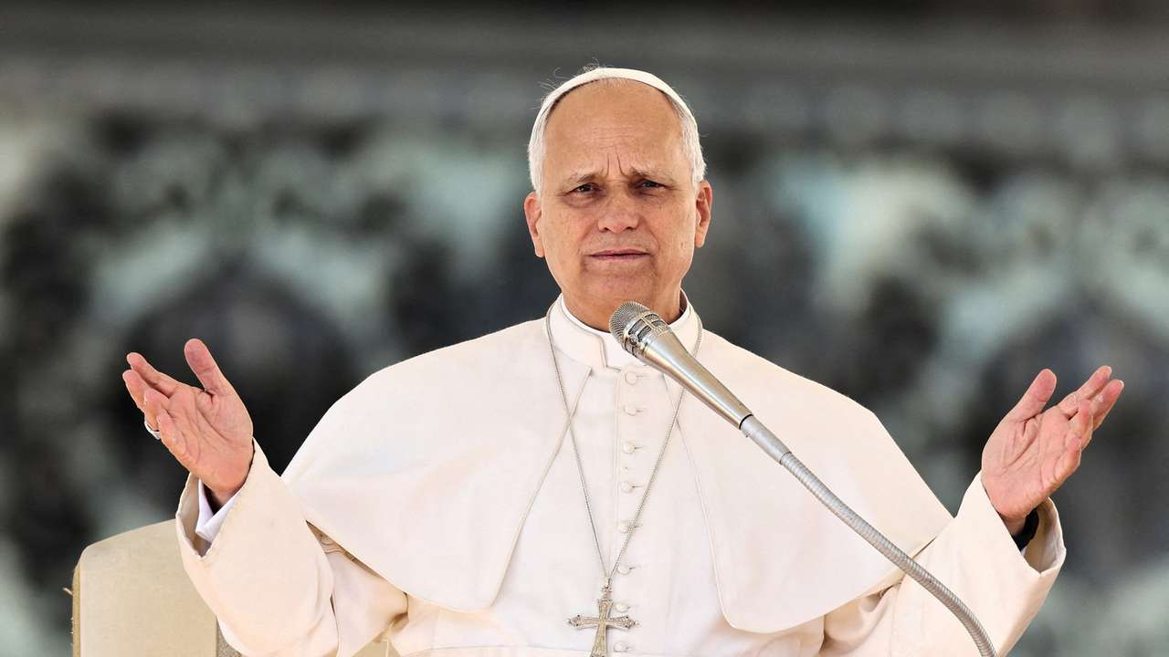 FILE PHOTO: Pope Leo XIV holds a Jubilee audience in Saint Peter's Square