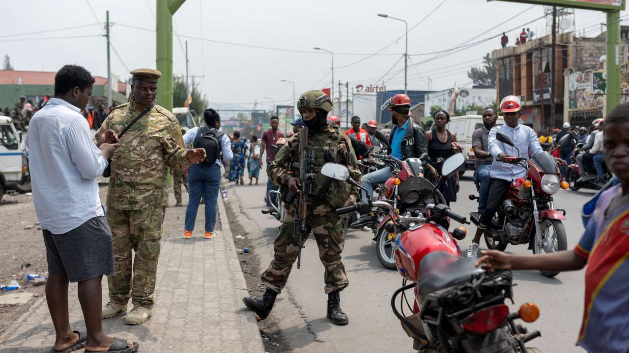 Members of the M23 rebel group in Goma