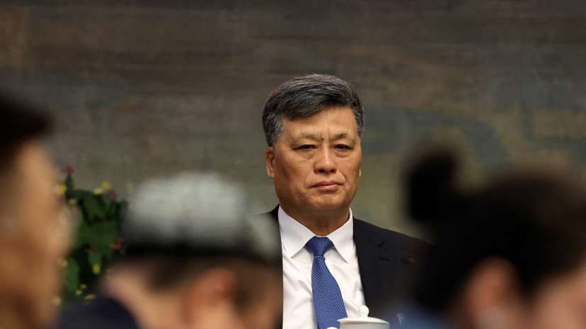 Xinjiang Communist Party Secretary Ma Xingrui attends the Xinjiang delegation meeting on the sidelines of NPC in Beijing