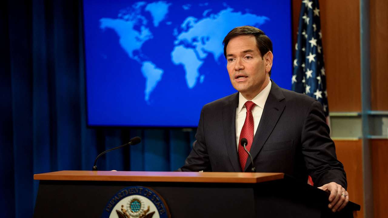 U.S. Secretary of State Rubio holds end-of-year press conference at the State Department in Washington