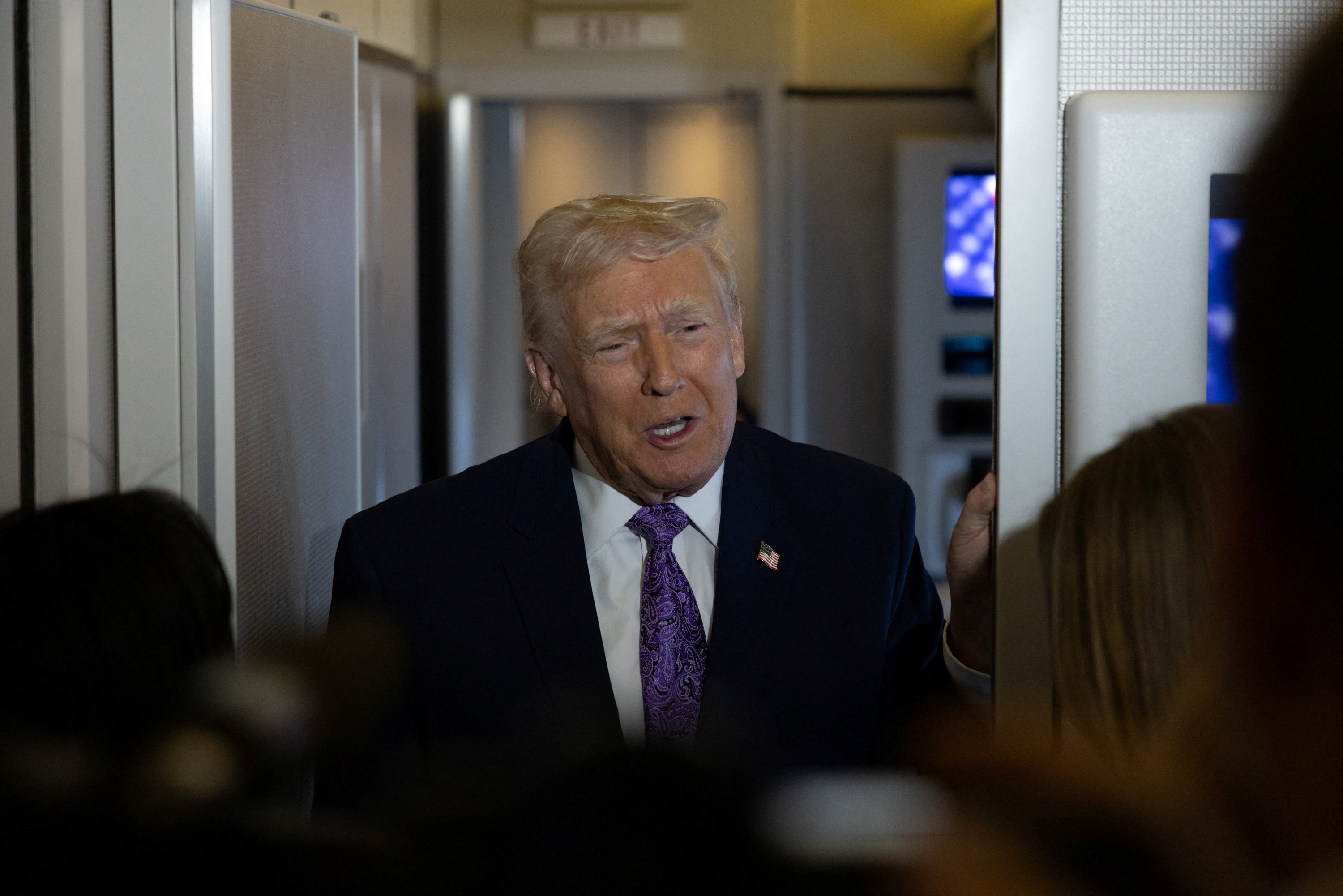 U.S. President Trump returns to Washington from Florida