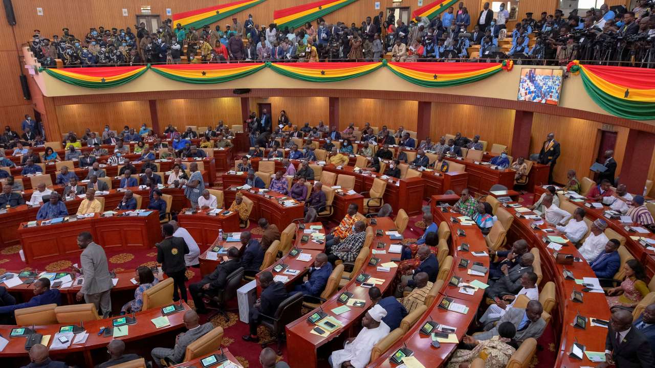 FILE PHOTO: Ghanaian President Akufo-Addo delivers state of the nation address to parliament in Accra