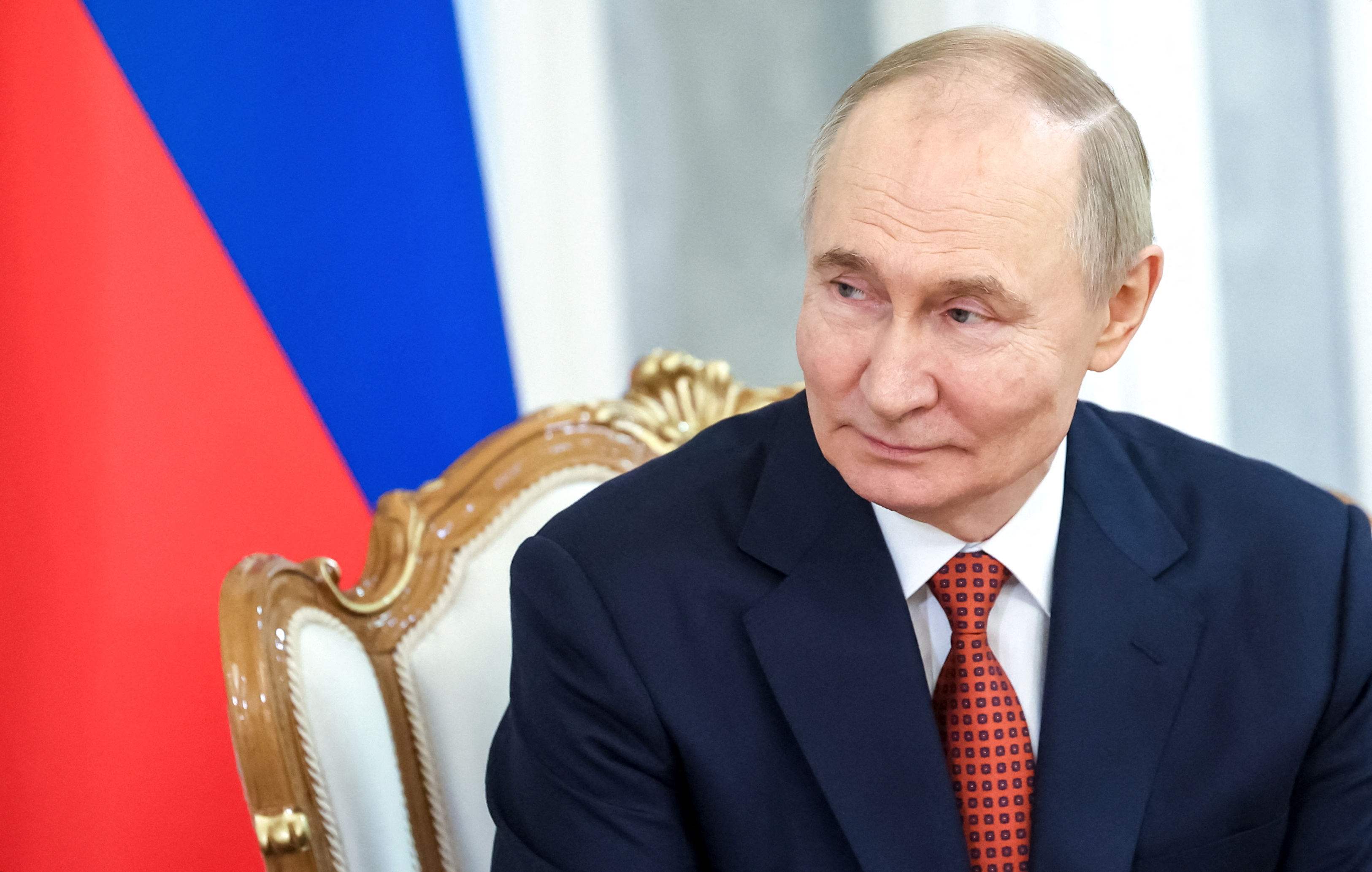 Russian President Vladimir Putin meets with Crown Prince of Abu Dhabi Khaled bin Mohamed bin Zayed Al Nahyan in Minsk