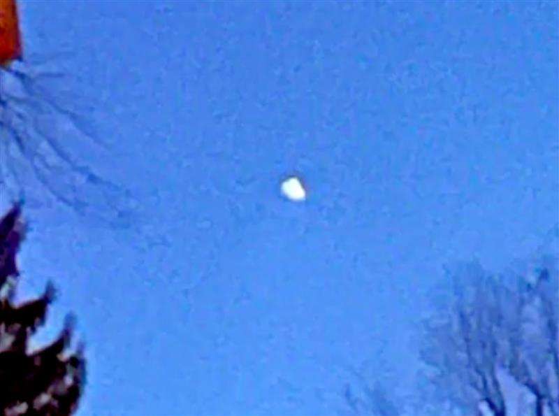 A drone flying above Montclair, New Jersey, December 12, 2024