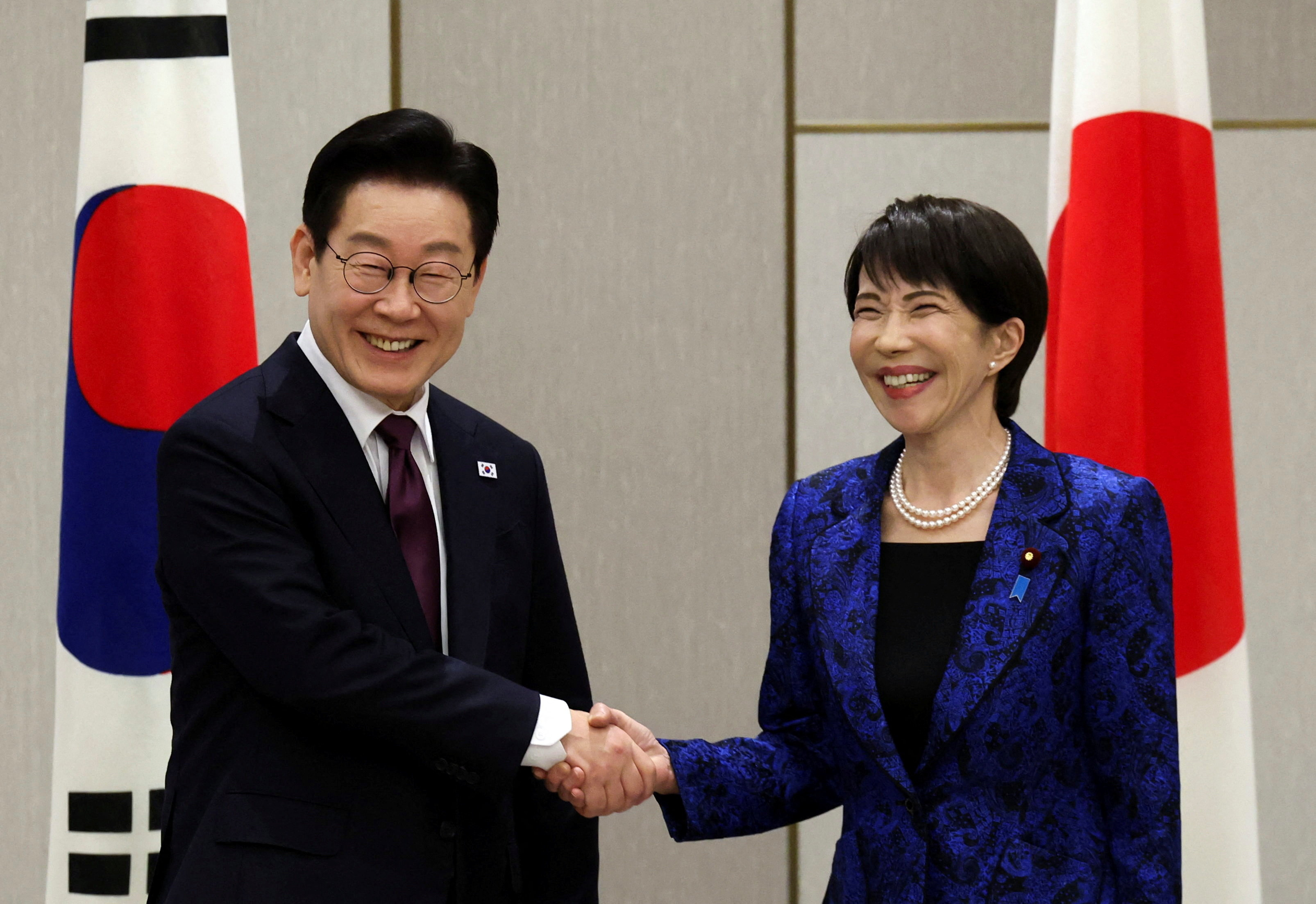 South Korea's President Lee visits Japan