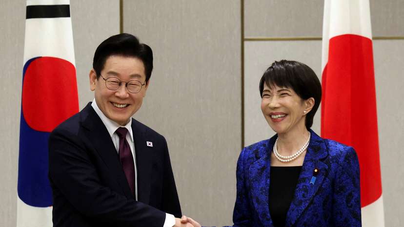 South Korea's President Lee visits Japan