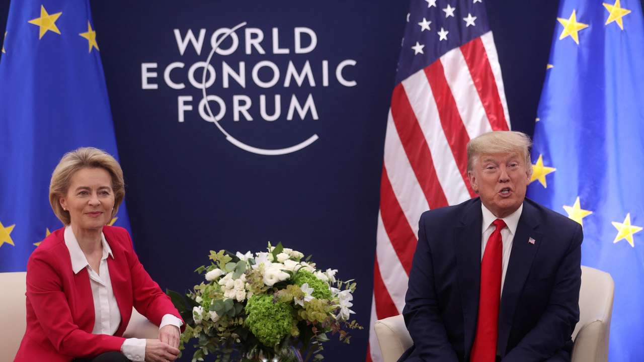 FILE PHOTO: 2020 World Economic Forum in Davos