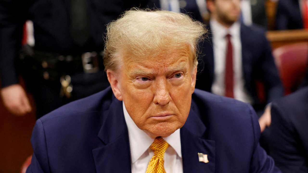 FILE PHOTO: Former U.S. President Trump's criminal trial on charges of falsifying business records continues in New York