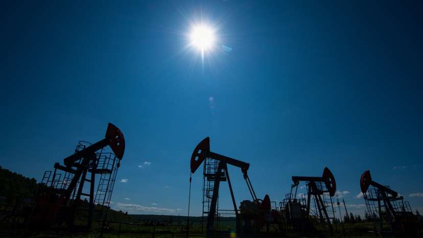A view shows oil pump jacks outside Almetyevsk