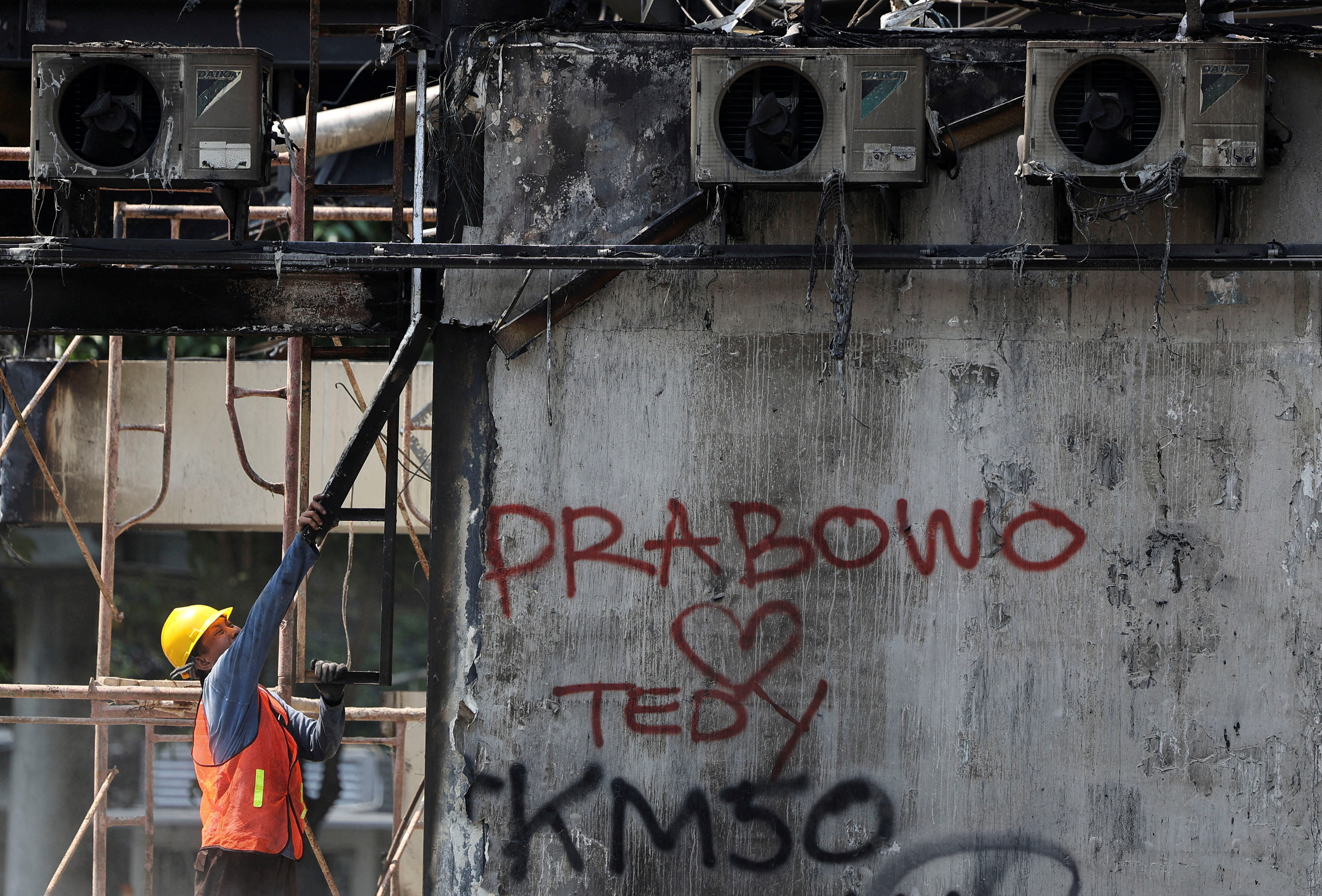 Aftermath of recent anti-government protests in Jakarta
