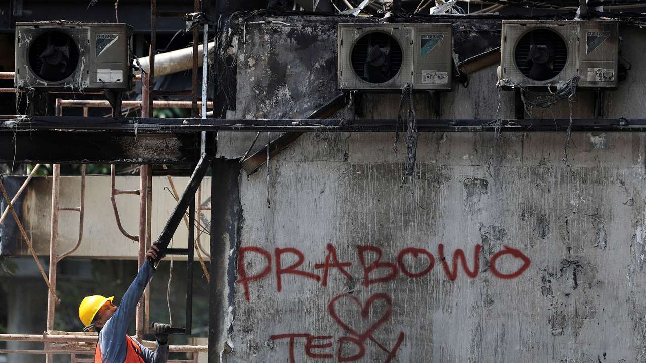 Aftermath of recent anti-government protests in Jakarta