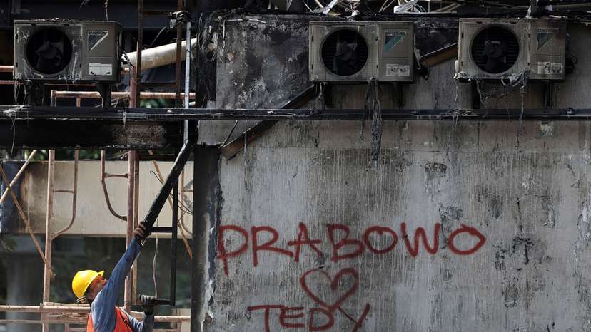 Aftermath of recent anti-government protests in Jakarta
