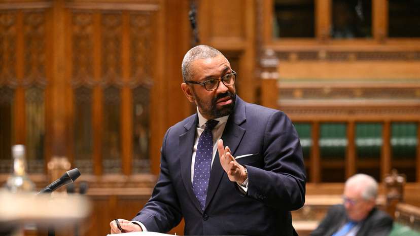 British Home Secretary James Cleverly makes a statement on the publication of the Part 1 Angiolini Inquiry report at the House of Commons in London