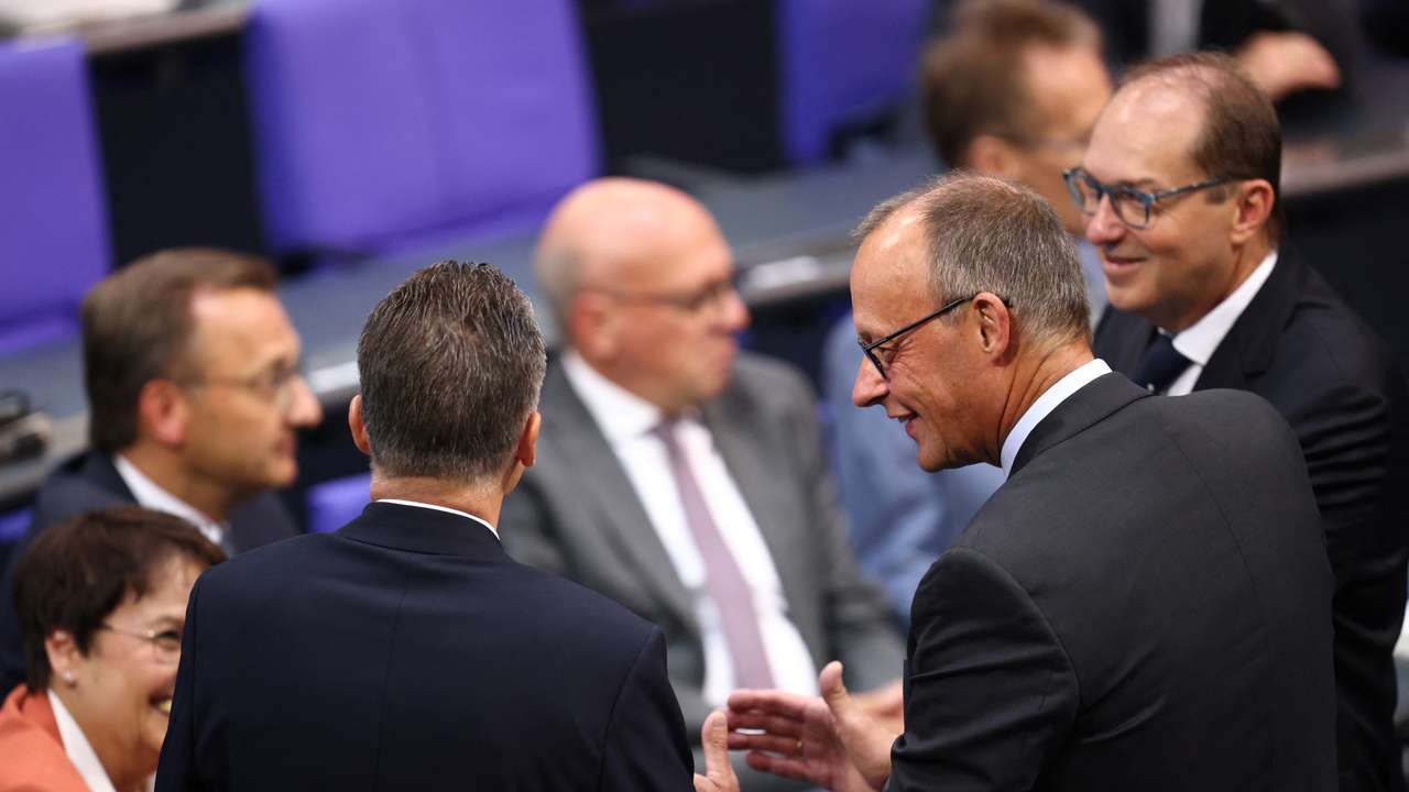 Session of the lower house of German parliament Bundestag, in Berlin