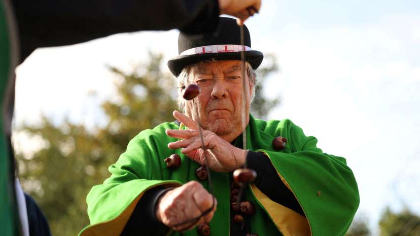 FILE PHOTO: Annual World Conker Championships, in Southwick