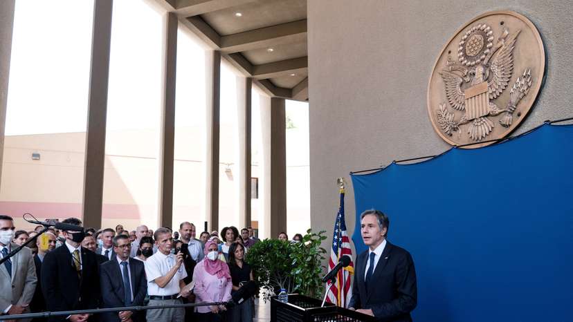 FILE PHOTO: U.S. Secretary of State Antony Blinken in Egypt
