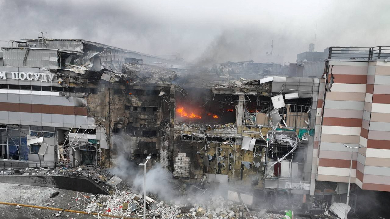 Aftermath of a Russian missile attack in Dnipro