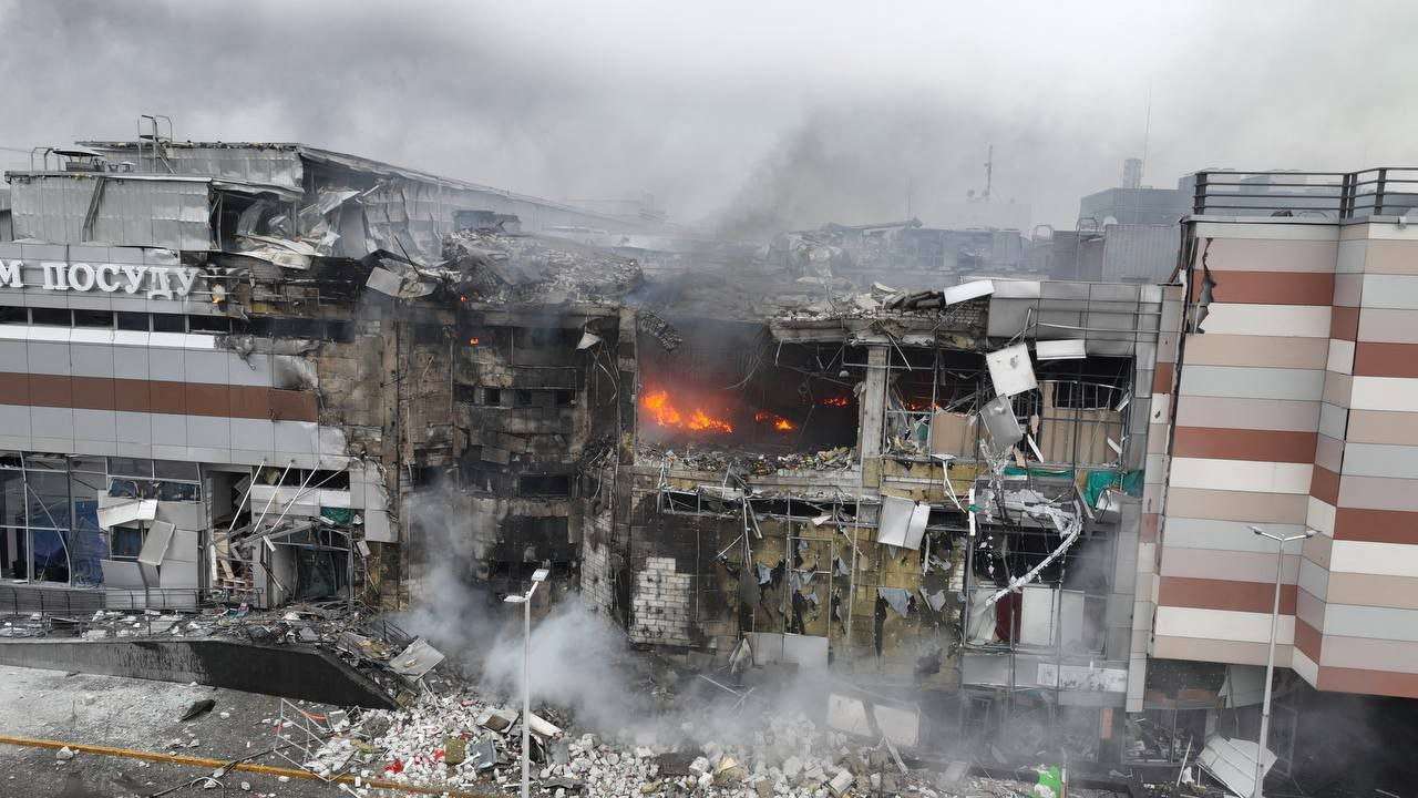 Aftermath of a Russian missile attack in Dnipro