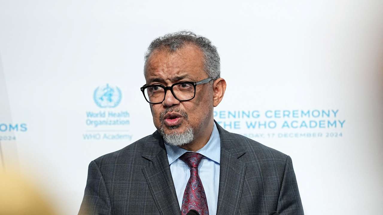 French President Macron attends the inauguration of the WHO Academy campus, in Lyon